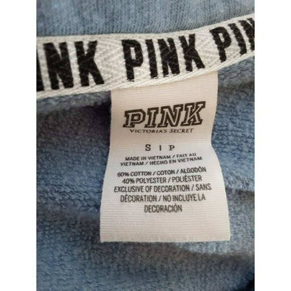 VS PINK quarter zip colorblock pullover, women's size small - Picture 8 of 10